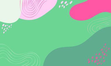 El çizimi düz tasarım soyut karalama arkaplanı