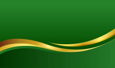 Lüks çizgi tasarım arkaplanı olan koyu yeşil vektör