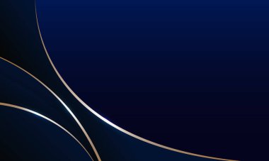 vector luxury blue and golden background