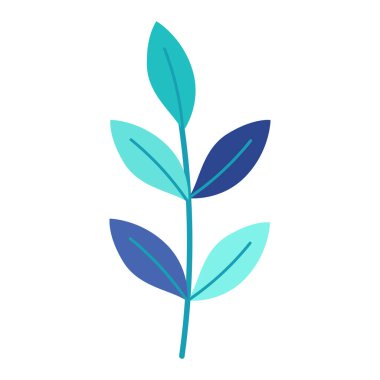 Beyaz arkaplanda el çizimi bahar çiçeği