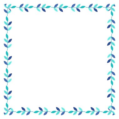 Vektör el beyaz üzerine bahar çiçeği çerçevesi çizdi