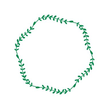 vektör çiçek çerçeve tasarım şablonu