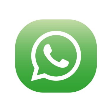 Beyaz arkaplanda vektör Whatsapp simgesi tasarımı