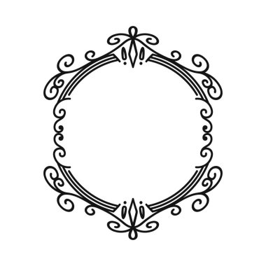 vektör el beyaz üzerine karalama çerçevesi çizdi