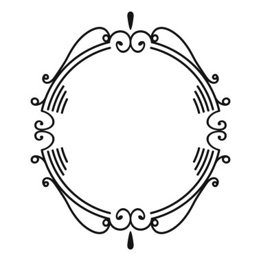 vektör el beyaz üzerine karalama çerçevesi çizdi