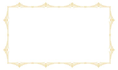 vektör eli beyaz arkaplana süslemeli çerçeve çizdi