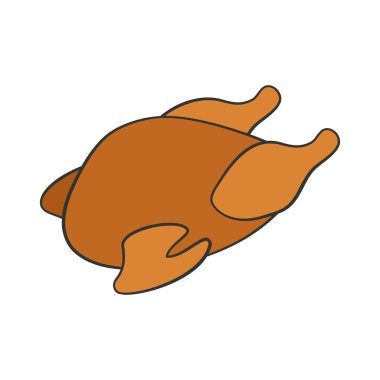 Vektör tavuk eti kasabı.