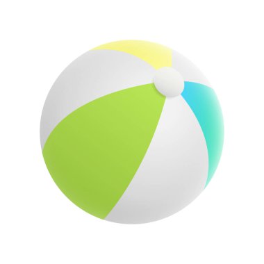 vektör şişirilebilir plaj topu, çizgili hava balonu