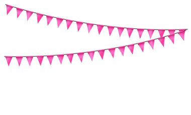 Beyaz arkaplanda bayraklar olan parti