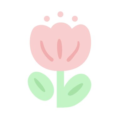 Beyaz arkaplanda çiçek yaprağı çizimi