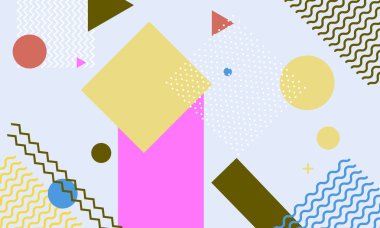 Minimum memphis tarzıyla modern memphis arka planı