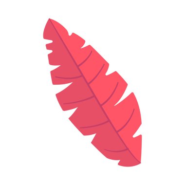 Düz dizaynlı güzel tropikal yaprak