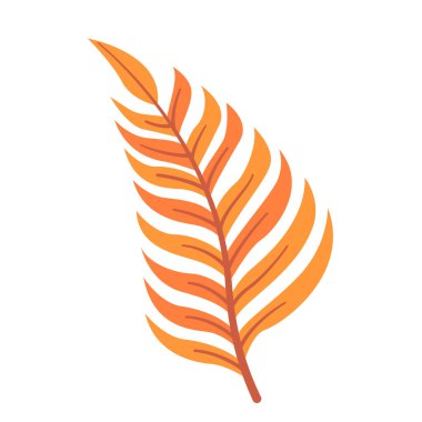 Düz dizaynlı güzel tropikal yaprak