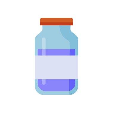 beyaz arkaplanda tıbbî sıvı simge çizimi