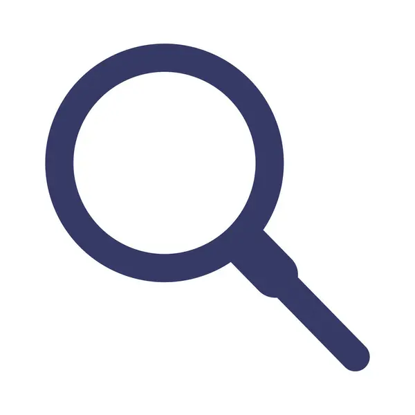 Beyaz üzerine büyüteç simgesi çizimi