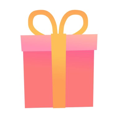 Beyaz arkaplanda renkli hediye kutusu tasarımı