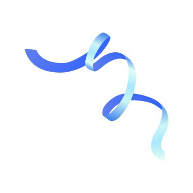 Kurdele çizimi beyaz arkaplanda izole edildi