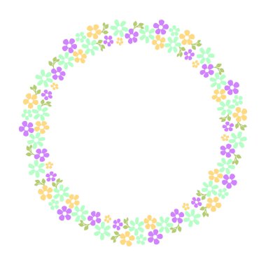 El çizimi kalp kenarlığı ve çerçeve beyaz arkaplan