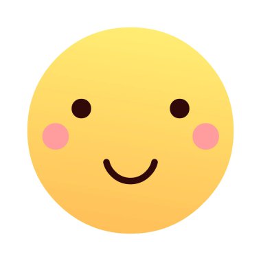 Beyaz arkaplanda duygu simgesi çizimi