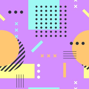 Düz tasarımda geometrik şekiller arka plan