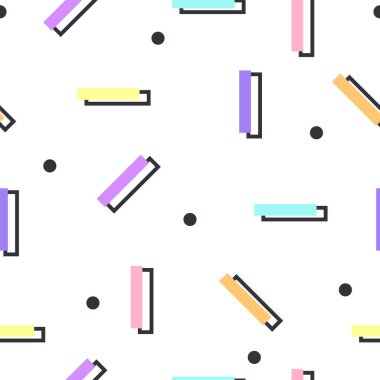 Düz tasarımda geometrik şekiller arka plan