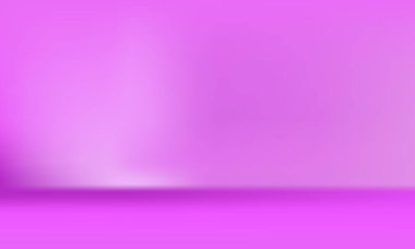 Soyut boş, pürüzsüz, mor renkli stüdyo odası arka planı