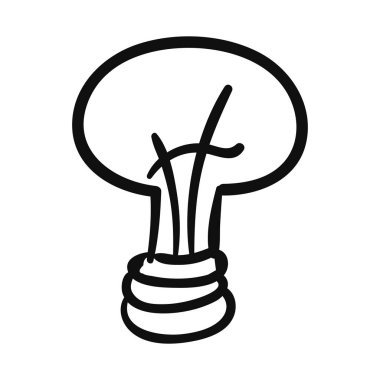 El çizimi bir lamba Karabulut lambası izole edilmiş