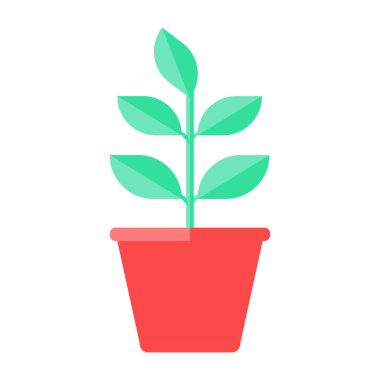Houseplant icon isolated white background