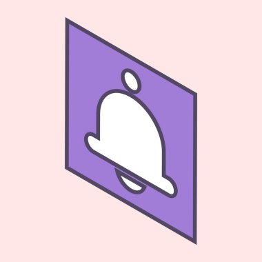 Bildirimli çan balonu sohbet konuşma karalama el çizim simgesi illüstrasyonu