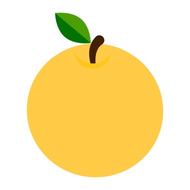 Beyaz arkaplanda turuncu izole edilmiş