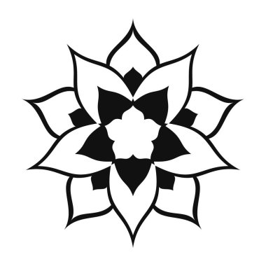 Renkli kitap tarzında dekoratif mandala tasarımı