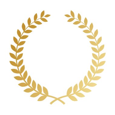 Altın zeytin dalları dekoratif süs çerçevesi