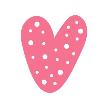 hand drawn heart on white background, heart shape symbol design