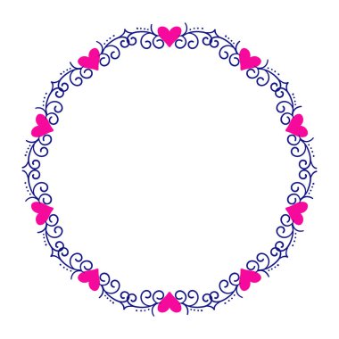 El çizimi kalpler sınır ve çerçeve tasarımı