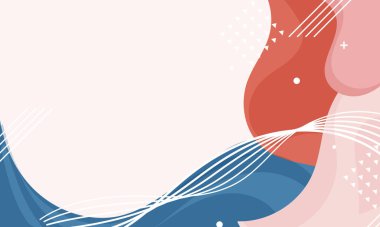 El çizimi düz tasarım soyut karalama arkaplanı