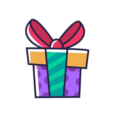 hediye kutuları beyaz arkaplan üzerinde düz tasarım