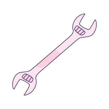 Beyaz arka planda çekiç illüstrasyon