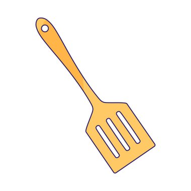 Çizgi film pişirmek için Spatula utensil ahşap aracı