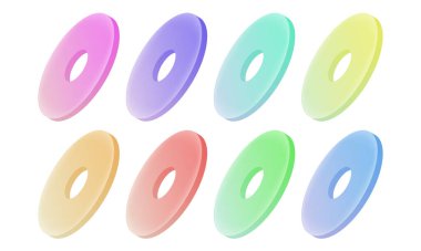 3d metal yarı küre geometrik şekil, Geometrik şekiller 3d etkisi koleksiyonu