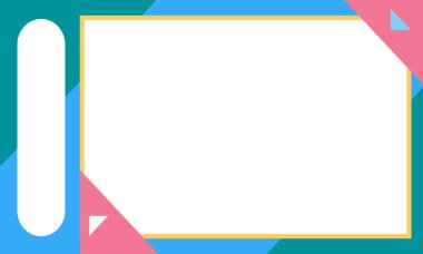 Dekorasyonlu sevimli karikatür çerçevesi, soyut karalama çerçeve arkaplanı