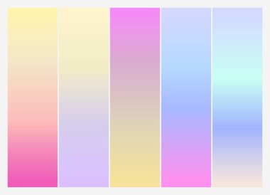 Vektör renkli gradyan koleksiyonu