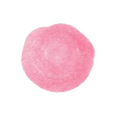 Soyut parlak suluboya lekesi izole edilmiş suluboya el çizimi