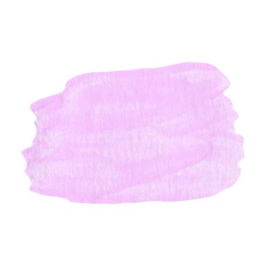 Soyut parlak suluboya lekesi izole edilmiş suluboya el çizimi