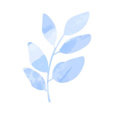 Soyut Yaprak Elemanı Suluboya Arkaplanı