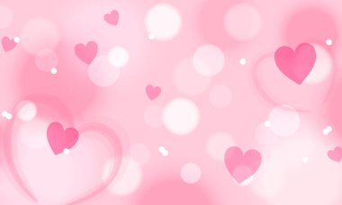 Blurred valentines day background design clipart