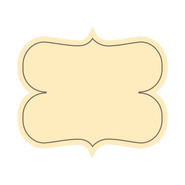 Beyaz arkaplanda vintage stil etiketi