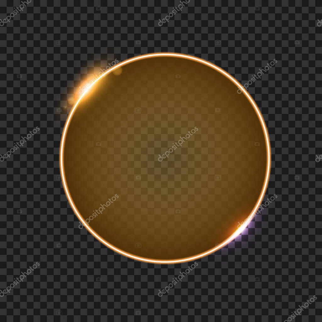 Neon light frame background design