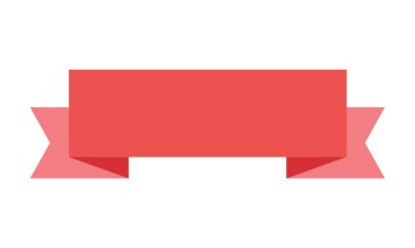 kurdele pankartı beyaz arkaplanda izole edilmiş