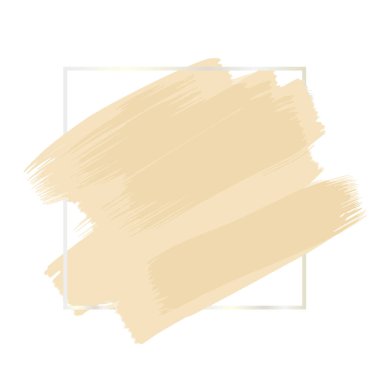 Suluboya lekeli basit altın çerçeve