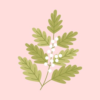 El çizimi bahar çiçeği, kırmızıda renkli bahar çiçeği.